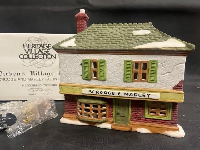 1986 Department 56 Dickens Village Scrooge and Marley Counting House