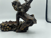 Vintage Decorative Cherub Figurine Candle Holder Accent Decor