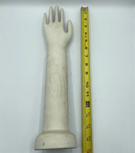 Vintage Hall China E Liverpool Ohio Hand Mold for Gloves Jewelry 15 1/2 inch