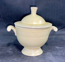 Load image into Gallery viewer, Vintage Ivory Fiesta Sugar Bowl With Lid Rare Excellent Condition