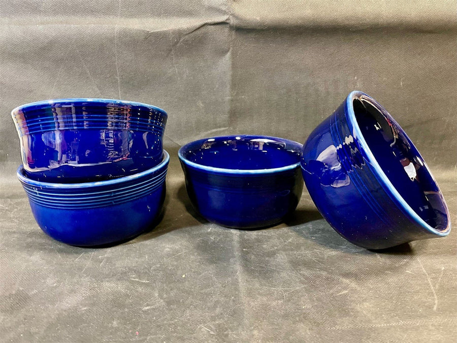 4 Fiesta - Homer Laughlin Cobalt Blue Gusto Bowls Retired