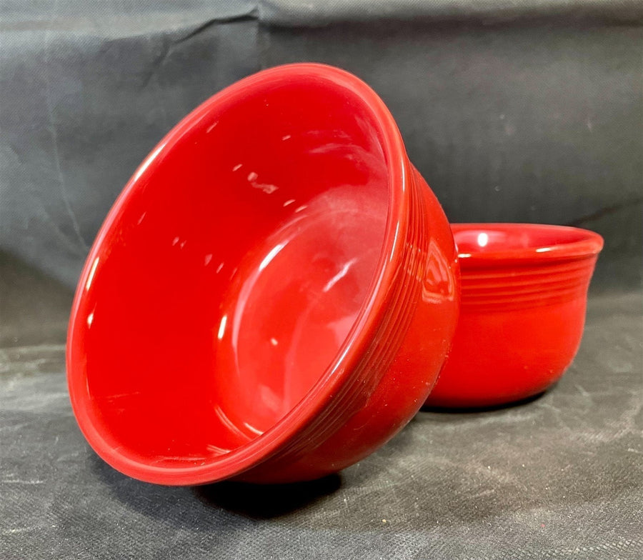Fiesta Homer Laughlin Scarlett Ceramic Gusto Bowls Set of 2