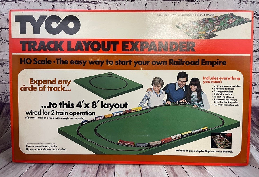 Vintage Tyco Train Track Layout Expander Original Box New Old Stock