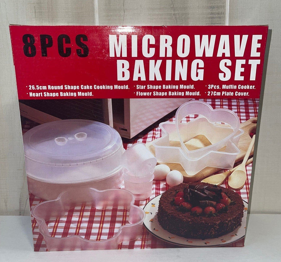 Microwave Cookware 8 Pic Baking Set Open Box