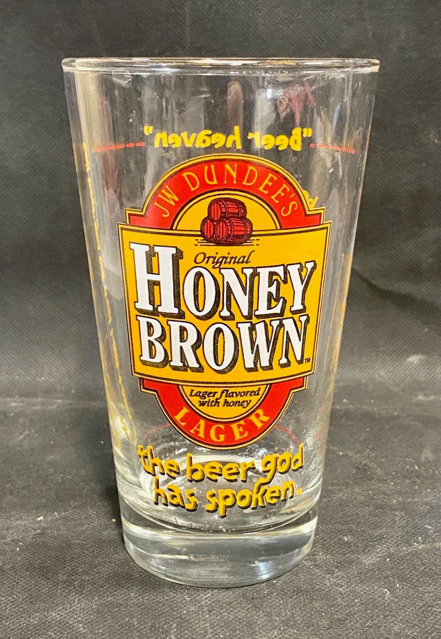 Vintage Collectible Honey Brown Lager 16oz Drinking Beer Glass