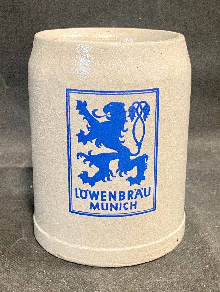 Vintage Lowenbrau Munich .5 Liter Stoneware Made in Germany Beer Mug Stein