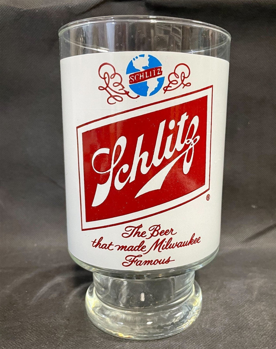 Vintage Schlitz Large 32 OZ Milwaukee Collectible Bar Glass