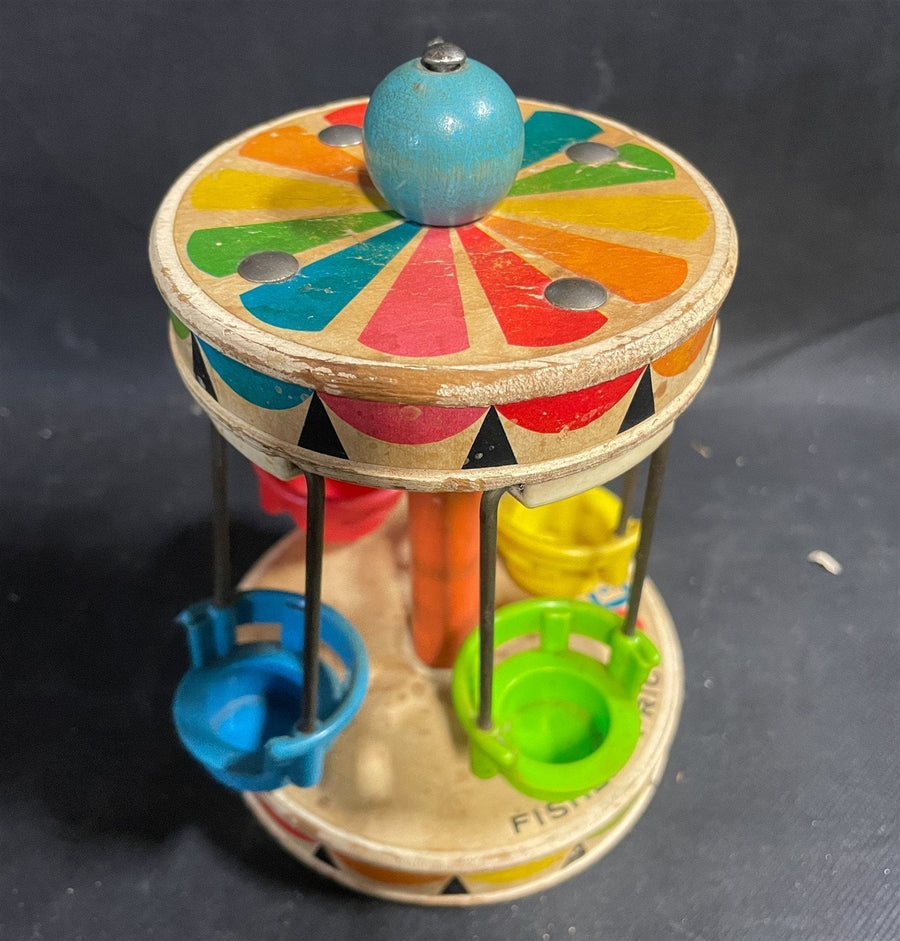 Vintage Fisher Price Antique Chair Ride Carnival Toy