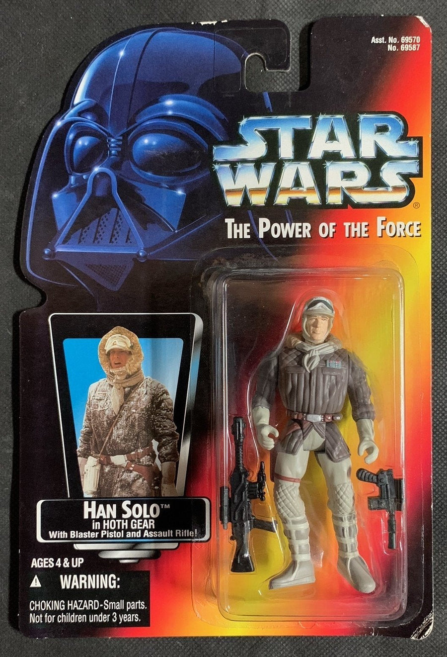 Star Wars Power of the Force Hans Solo In Hoth Gear 3.75 Inch Figure