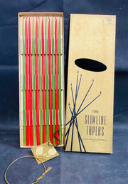 Vintage MCM Penn Slim Line Tapper Candle Set Mid Century Modern Decor