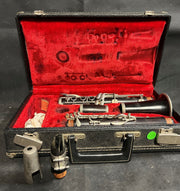 Vintage Jeffrey Clarinet Instrument In Original Hard Case Made in France