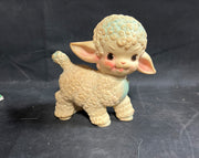 Retro Kitschy Rubber Lamb Sun Company 1955 Figurine Toy