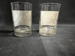 Vintage Arby's Currier and Ives Winter Christmas Farmhouse Glasses