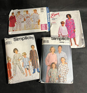 Four Vintage Simplicity Pattern Sewing Kits