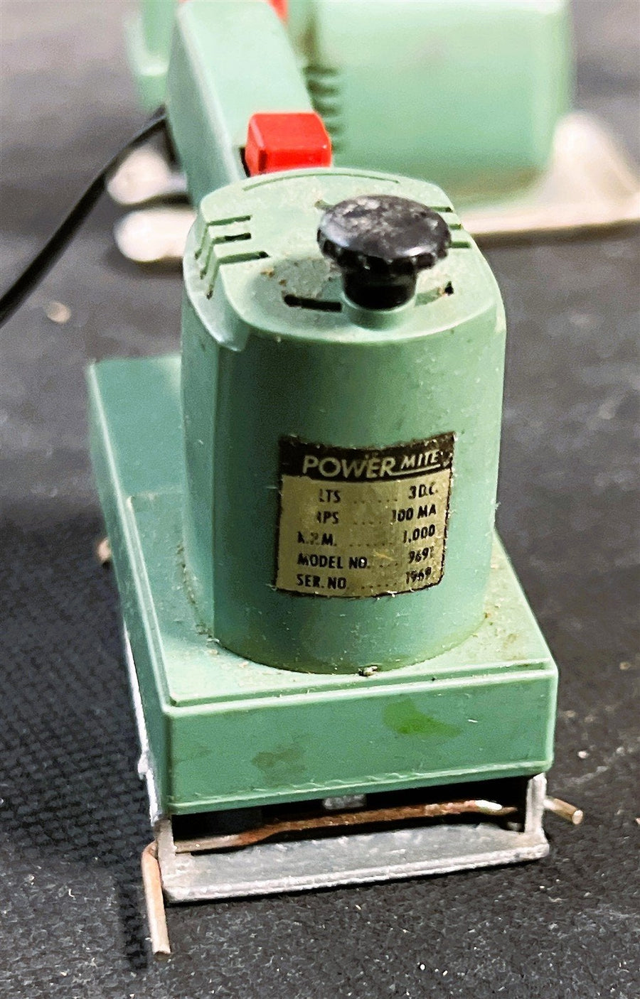 Vintage IDEAL Power Mite Miniature Tools Workshop Power Toys Saw Sander
