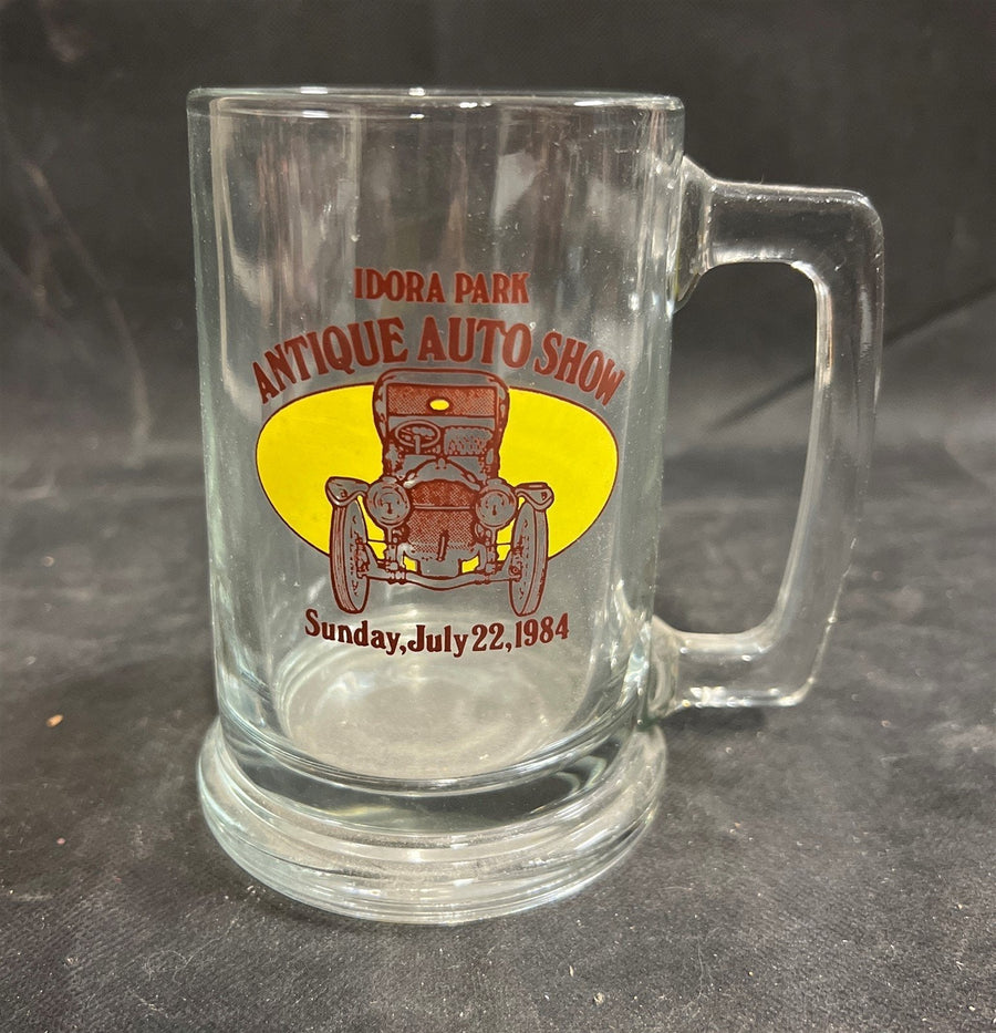 Vintage Idora Park Antique Auto Show 1984 Glass Mug