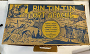 1950s Louis Marx and Co. Rin Tin Tin at Apache Fort Playset with box