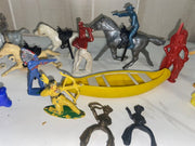 28 Marx Rin Tin Tin Apache Fort Playset Calvary Cowboys Canoe More