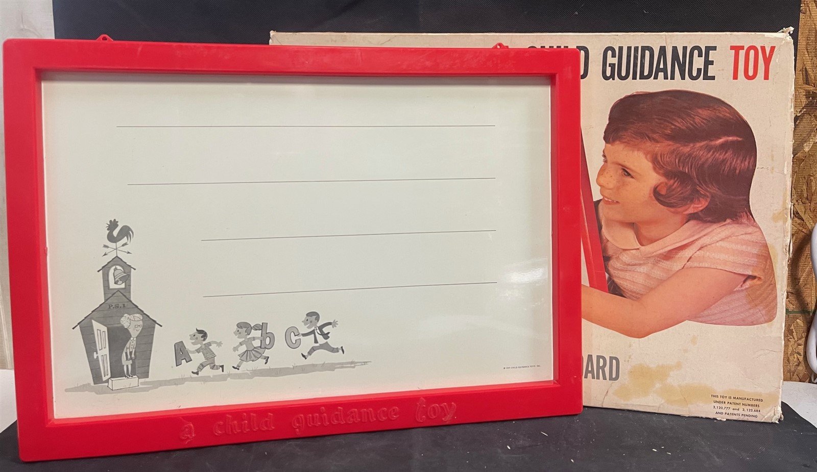 Vintage Child Guidance Magnetic Toy Board Original Box