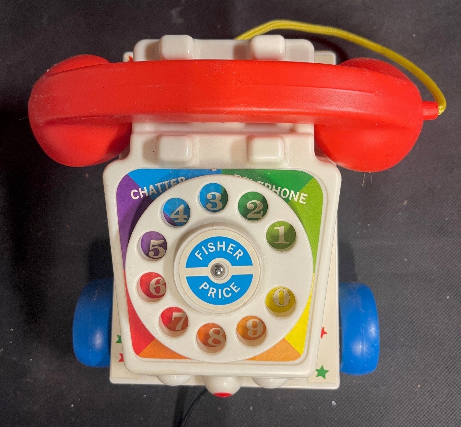 Vintage Fisher Price 1961 Classic Chatter Telephone Pull Along Children's Toy
