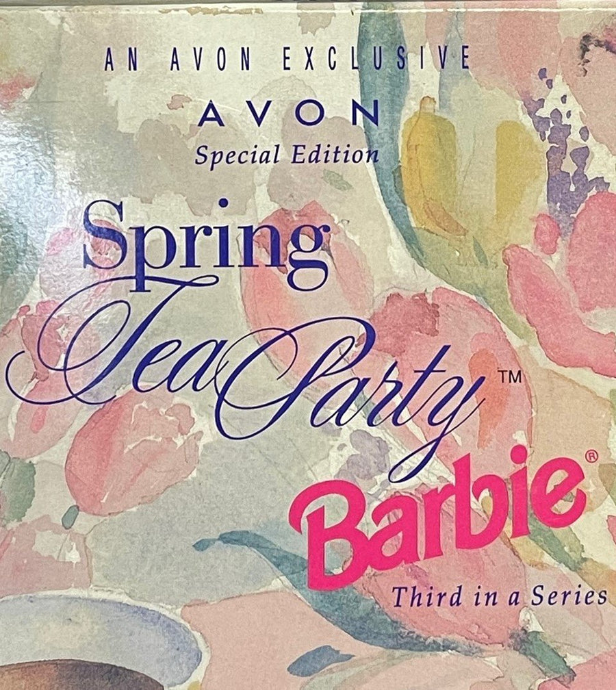 Vintage Mattel Avon Spring Tea Party Barbie New in Box w/ Accessories