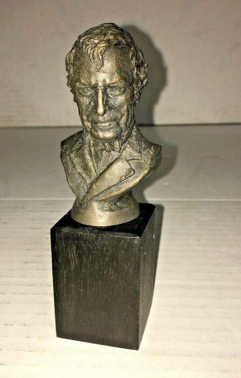 President Zachary Taylor Bust Statue Bronze Franklin Mint