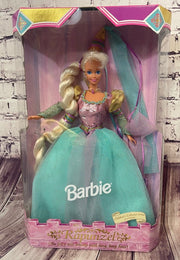 Vintage 1994 Barbie Rapunzel Doll Mattel Timeless Creations in Box