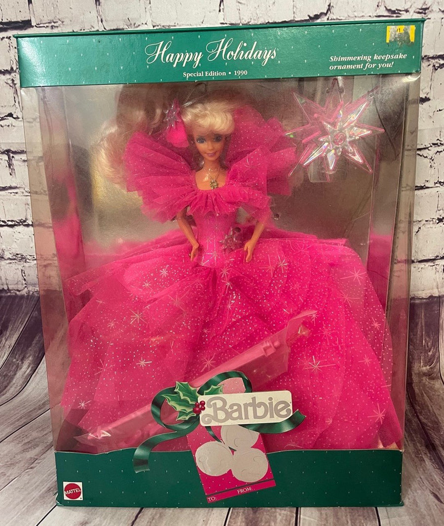 Vintage 1990 Happy Holiday Barbie Doll Special Edition
