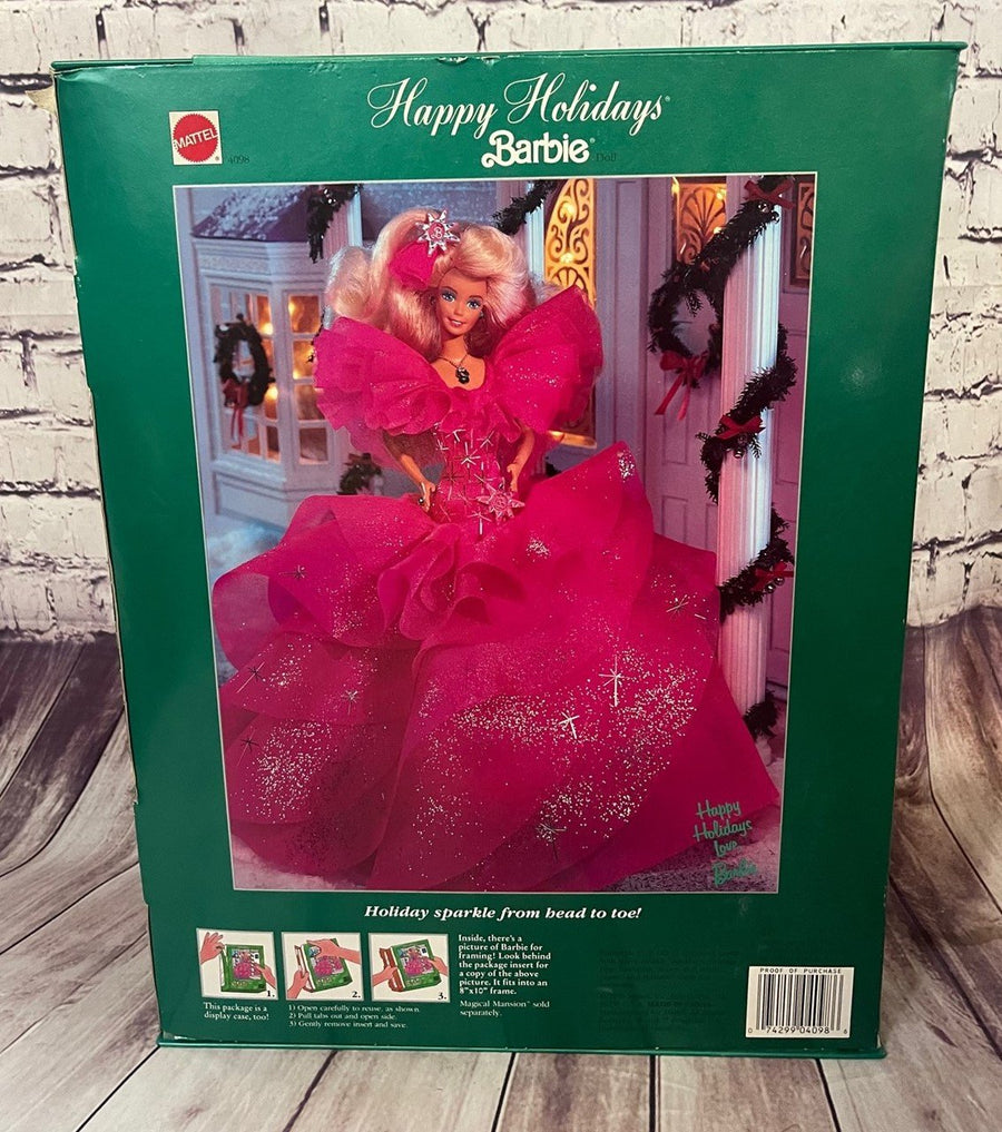 Vintage 1990 Happy Holiday Barbie Doll Special Edition