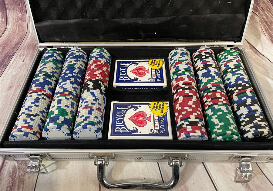 115 Gram Texas Holdem Clay Poker Chip Set Aluminum Case