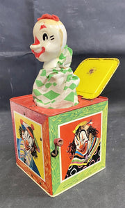 Early 1950s Mattel Pop-up Clown Jack-in-the-Box Toy