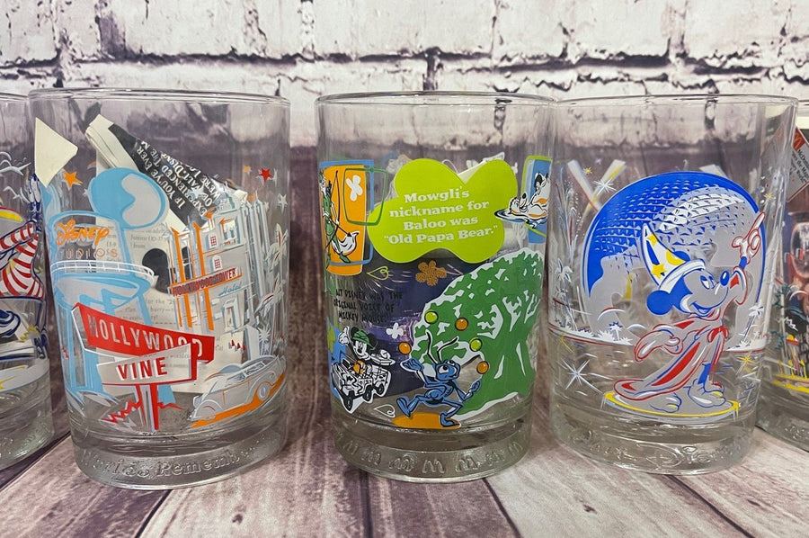 Vintage New Style McDonald’s Disney Glasses 100 Years of Magic Lot Of 2  Cups!