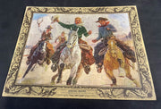 Vintage Jaymar 1946 Wild West Jigsaw Puzzle "Going Home" Cowboys