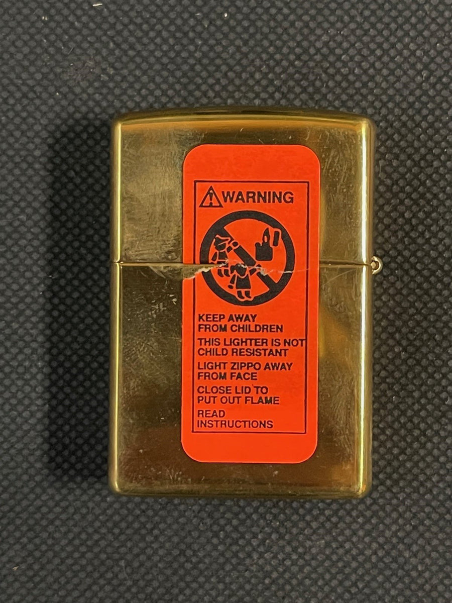 Vintage Gold Jack Daniels Old No. 7 Unused Zippo Lighter w/ Box