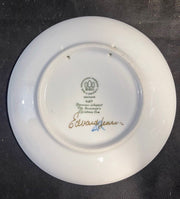 Vintage 1987 Bing and Grondahl Snowman's Christmas Eve Porcelain Plate Signed