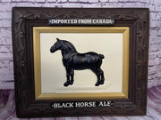 Vintage Vacuum Embossed Canada Black Horse Ale 3D Sign