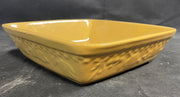 Signature Housewares Mustard Yellow Stoneware Oven Safe Square Baking Dish
