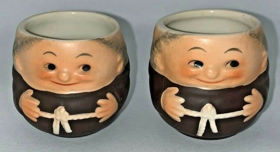 Vintage West Germany Goebel Hummel Friar Tuck Monks Two Liquor Cups
