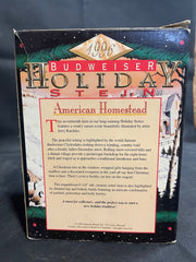 Vintage 1996 Anheuser Busch Budweiser Holiday Stein American Homestead w/ Box