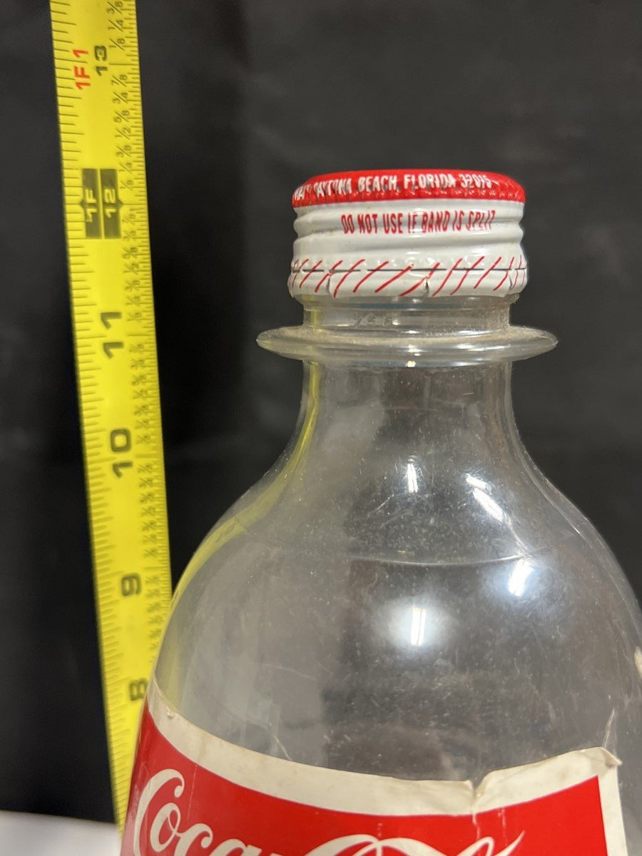 Vintage Coca-Cola Classic Trademark 2 Liter Plastic Bottle w/ Cap and Labels