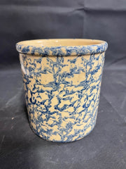 Vintage Robinson Ransbottom Roseville Pottery 1 quart High Spongeware Jar