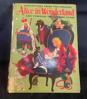 Vintage Alice in Wonderland Through The Looking Glass Book Grosset and Dunlap