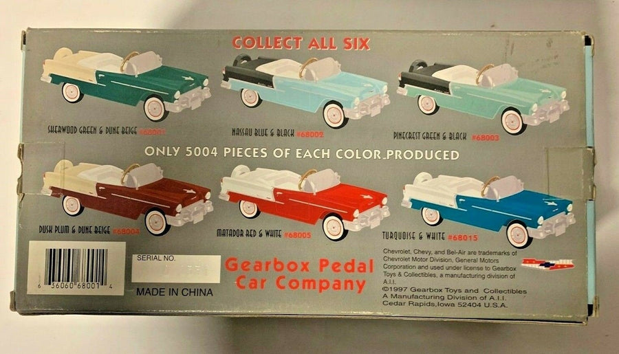 Vintage Gearbox Limited Edition 1955 Green Chevy Bel Air Diecast Metal