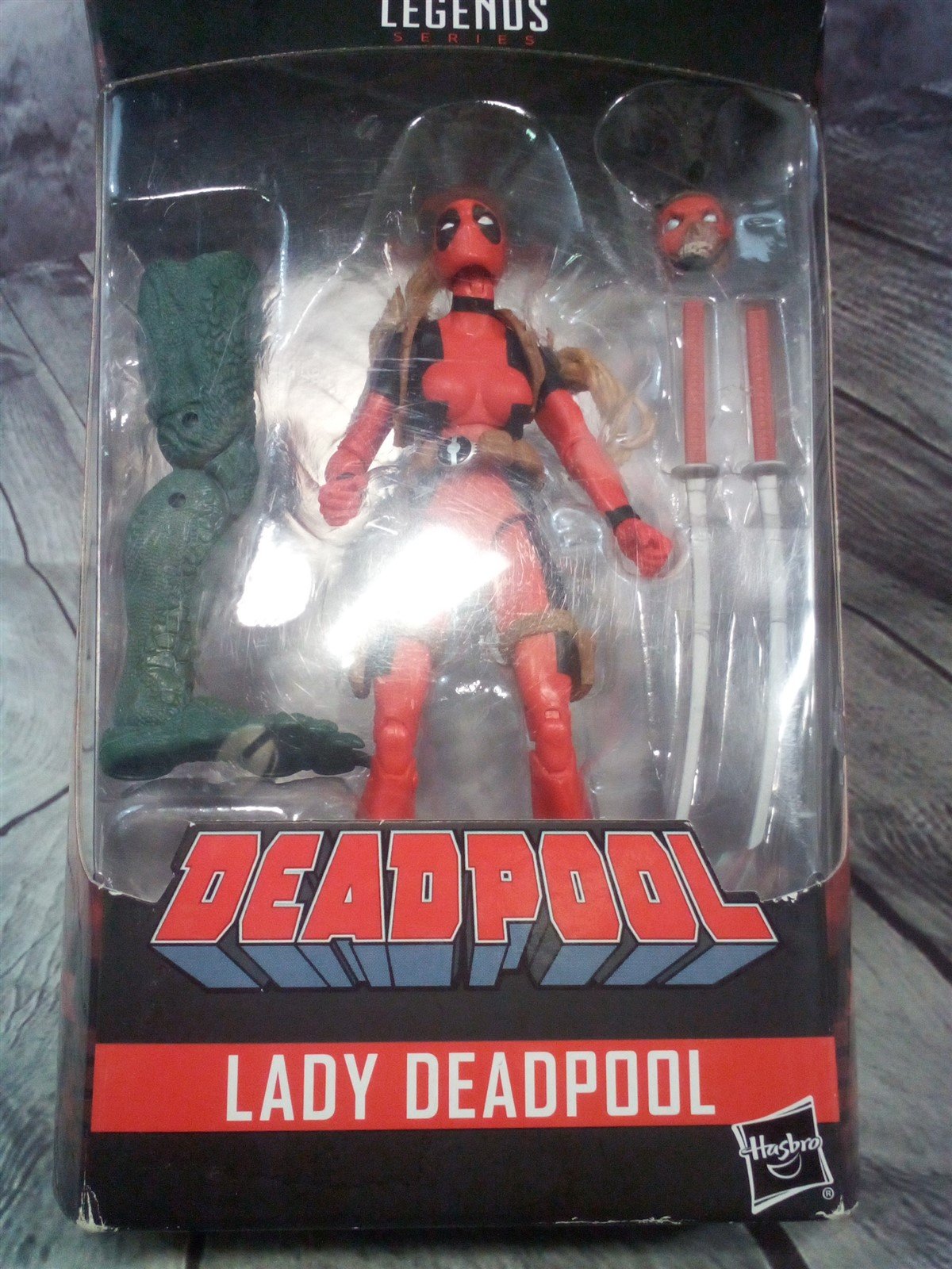 Marvel Legends Series Lady Deadpool Build A Figure Collectible With Accessories