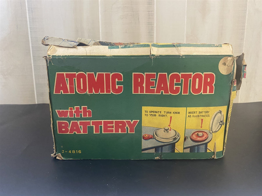 1950s Atomic Reactor w / Battery Complete Toy Steam Engine Set w / Original Box