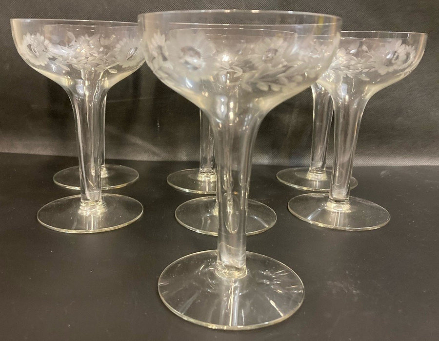 Flemington Carol Collection set of 10 Low Sherbet Glasses