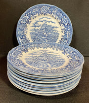 10 Bread Plates by Salem China Co. in Colonial / English Village Pattern
